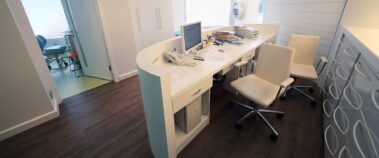 Front desk of an office