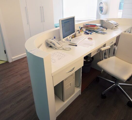 Front desk of an office