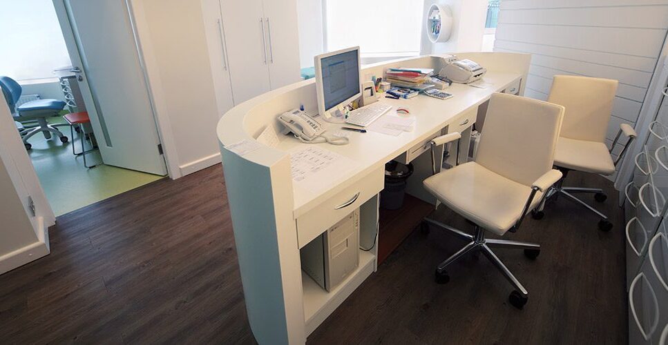 Front desk of an office