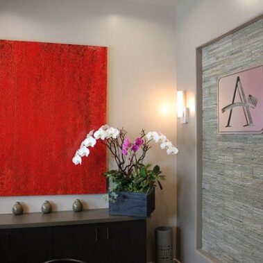 Office area a dental room.