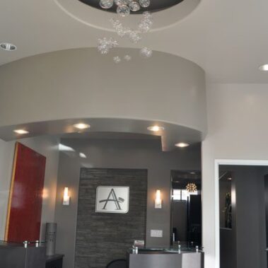 Front desk of a dentist office.